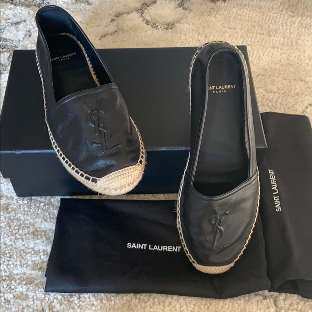 YSL Leather Espadrilles gently used